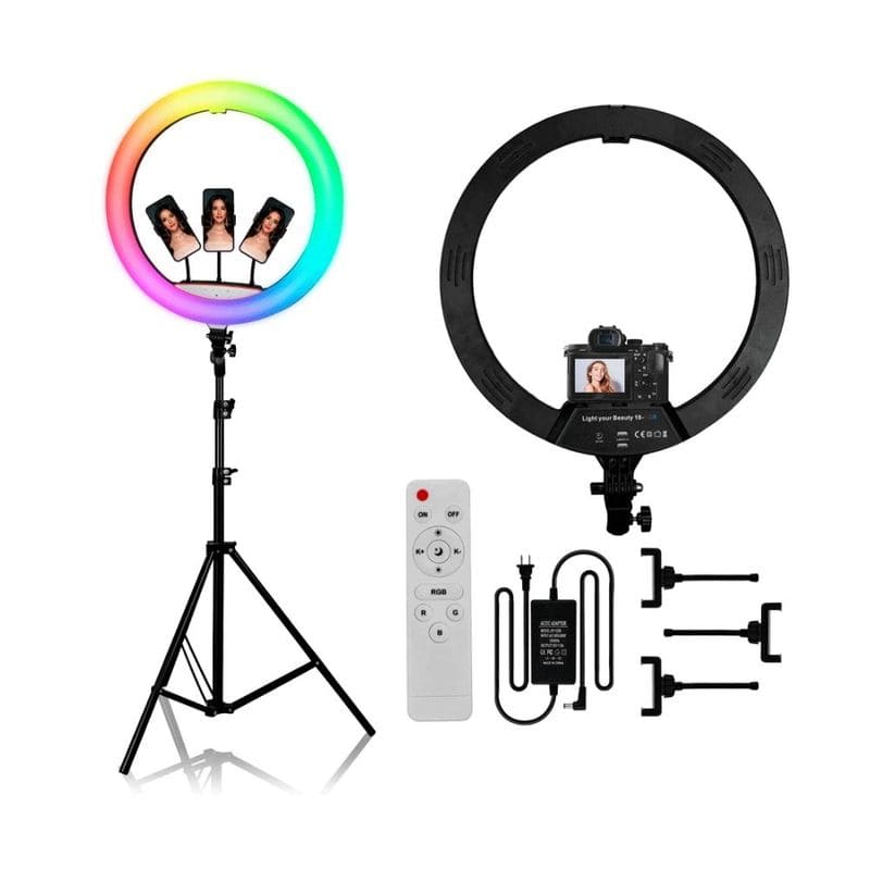 Aro Led Mj56 56cm Profesional Rgb