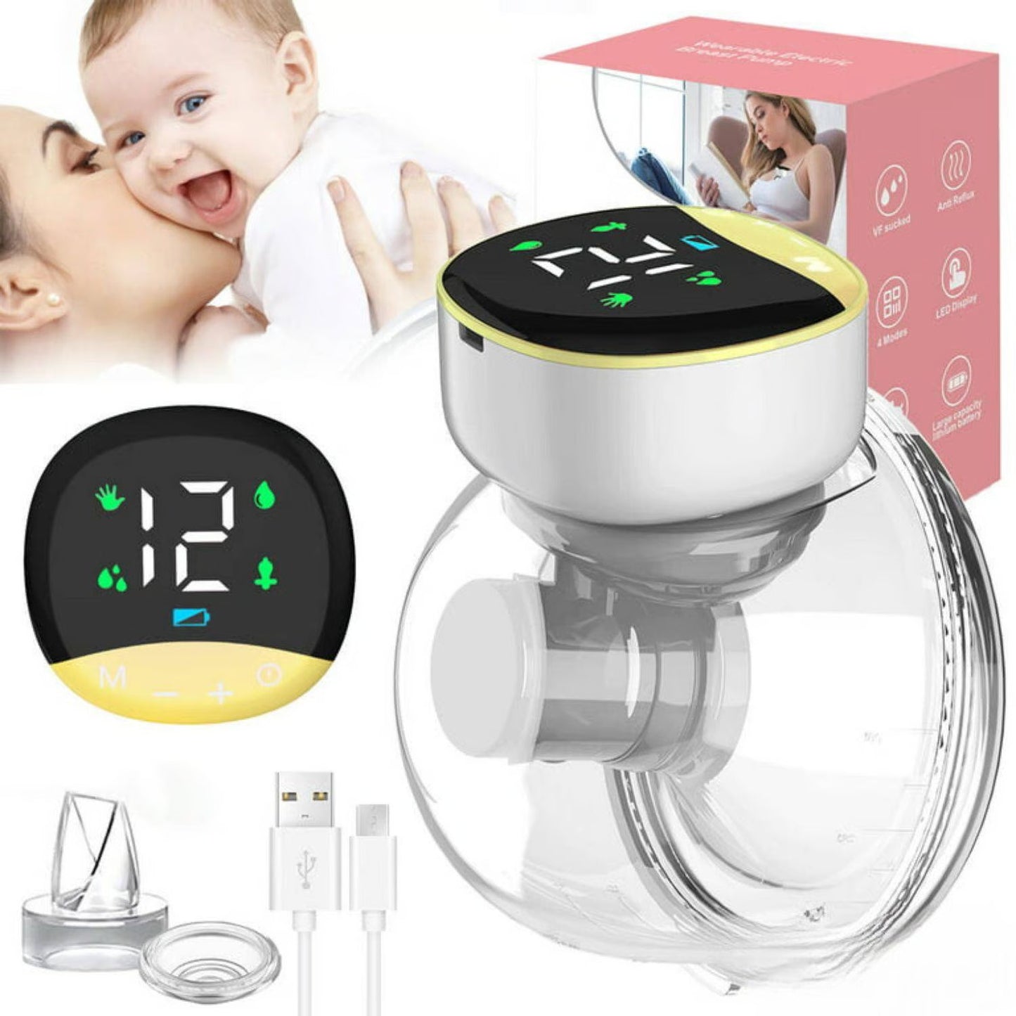 Extractor Leche Materna Inalámbrico Portátil