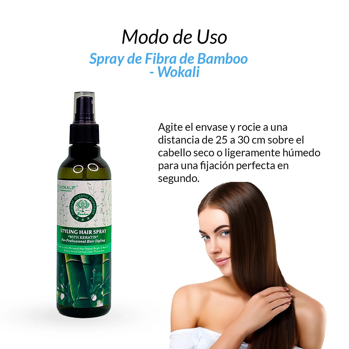 Spray Capilar De Fibra De Bamboo 250ml